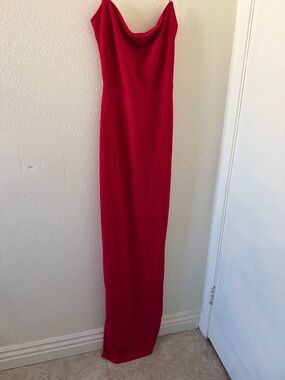 Windsor | Dresses | Windsor Red Ruffledoff The Shoulder Dress | Poshmark